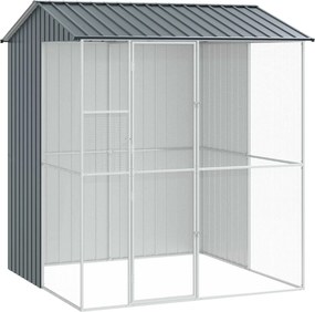 vidaXL Κλουβί Πουλιών Ανθρακί 215 x 210 x 247 εκ.