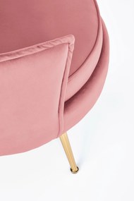 ALMOND leisure chair color: pink