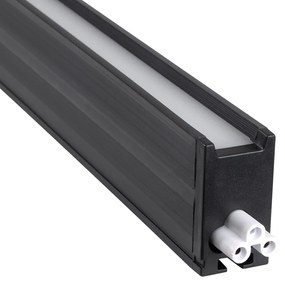 GloboStar OFFICE 61024-P Γραμμικό Κρεμαστό Φωτιστικό Linear LED 18W 2200lm 120° AC 220-240V Μ120 x Π2 x Υ4cm Φυσικό Λευκό 4500K - Μαύρο - 3 Years Warranty