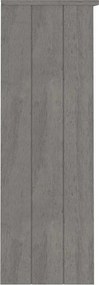 vidaXL Πάνω Μέρος Ντουλαπιού HAMAR Αν. Γκρι 85x35x100 εκ. Μασίφ Πεύκο