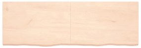 vidaXL Ράφι Τοίχου 180x60x(2-4) εκ. από Ακατέργαστο Μασίφ Ξύλο Δρυός