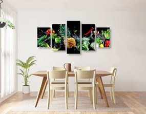 Εικόνα 5 μερών βιολογικά φρούτα και λαχανικά - 100x50