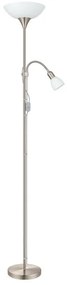 Επιδαπέδιο Φωτιστικό 1xE27 Νίκελ Ματ Reading Light Up 2 82842 Eglo-82842-Νίκελ Ματ 82842