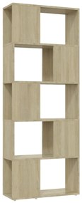 vidaXL Βιβλιοθήκη/Διαχωριστικό Χώρου Sonoma Δρυς 60x24x155 εκ.