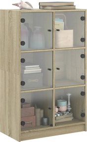 vidaXL Ντουλάπι με Πόρτες 68x37x109 εκ. από Επεξεργασμένο Ξύλο