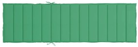 Μαξιλάρι Ξαπλώστρας Πράσινο 200 x 60 x 3 εκ. από Ύφασμα Oxford - Πράσινο