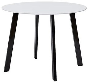 Τραπέζι Riverton 488, Μαύρο, 76cm, Ινοσανίδες μέσης πυκνότητας, Μέταλλο