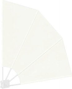 vidaXL Αδιάφανο σκίαστρο μπαλκονιού Κρεμ 115 x 115 εκ Πολυεστέρας