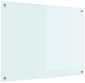 vidaXL Πλάτη κουζίνας Γάλα 80 x 60 cm σκληρυμένο γυαλί