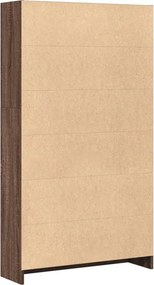 vidaXL Βιβλιοθήκη Καφέ Δρυς 80x24x143 εκ. από Επεξεργασμένο Ξύλο