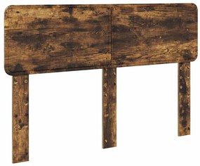 vidaXL Κεφαλάρι Καπνιστό Δρύς 140 cm Επεξεργασμένο ξύλο