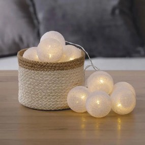 Διακοσμητική Γιρλάντα Μπαταρίας Με 10 LED Φωτάκια A-S White 116415C
