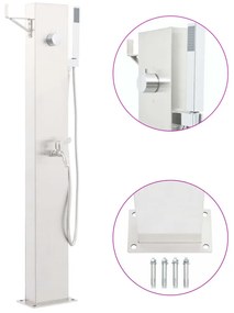 vidaXL Στήλη Ντους Κήπου με Βρύση 110 εκ. από Ανοξείδωτο Ατσάλι