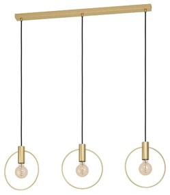 Φωτιστικό Οροφής - Ράγα Manizales 98835 101x5x110cm 3xE27 Gold Eglo