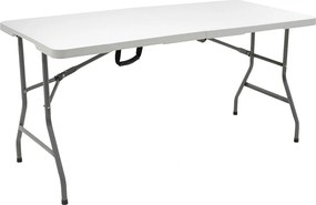 Τραπέζι catering Rodeo pakoworld πτυσσόμενο-βαλίτσα λευκό 183x76x74εκ