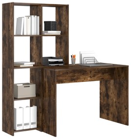 vidaXL Γραφείο Καπνιστή δρυς 138.5 x 55 x 143 εκ Επεξεργασμένο ξύλο