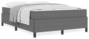 vidaXL Σκελετός Κρεβατιού Άλλο Ανοιχτό γκρι 140 x 190 cm Βελούδο