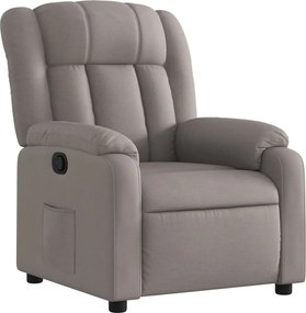vidaXL Πολυθρόνα Ανακλινόμενη Taupe Υφασμάτινη