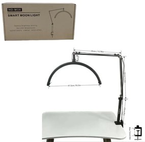 Επαγγελματική λάμπα Half Moon 3000K/4500K/6000K HD-M3X - Smart Moonlight