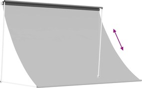 vidaXL Αντιανεμικό Ανοιχτό γκρι 150 x 150 cm