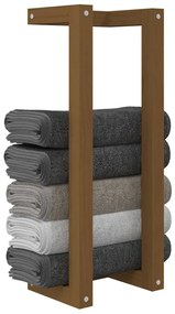vidaXL Πετσετοκρεμάστρα Καφέ μελί 23x18x60 εκ. από Μασίφ Ξύλο Πεύκου