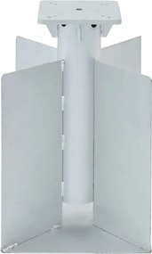 vidaXL Βάση Ομπρέλας Εδάφους Ασημί 27,5x27,5x45 εκ. από Χάλυβα