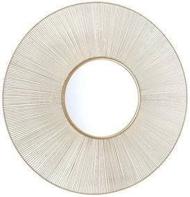 Καθρέπτης Τοίχου Manika 2710179 Φ100cm Gold Mirrors &amp; More Μέταλλο