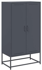 vidaXL Ντουλάπι Ανθρακί 68,5x38,5x123,5 εκ. από Ατσάλι