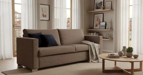 Καναπές Smart  Διθέσιος-140φ 90β εκ.-Σοκολατί