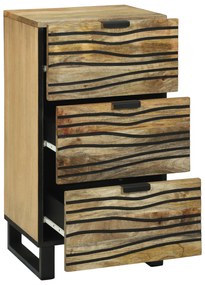 vidaXL Μπουφές - 40 x 33.5 x 75 εκ, φτιαγμένος από συμπαγές ξύλο μάνγκο.