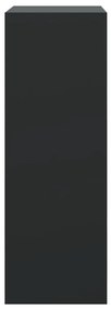 vidaXL Παπουτσοθήκη Μαύρη 60x34x96,5 εκ. από Επεξεργασμένο Ξύλο