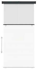 vidaXL Σκίαστρο Βεράντας Πλαϊνό Κρεμ 145 x 250 εκ.