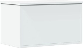 vidaXL Κουτί Αποθήκευσης Λευκό 60x35x35 εκ. από Επεξεργασμένο Ξύλο