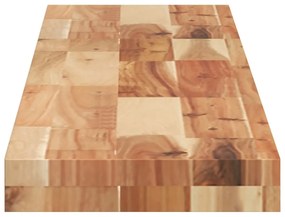 Ράφια Κρεμαστά 2 Τεμ. 160x20x4εκ. Φινίρισμα Λαδιού Μασίφ Ακακία - Καφέ