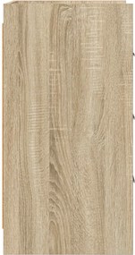 vidaXL Κομοδίνα Sonoma Δρυς 40 x 36 x 70 εκ. Επεξεργασμένο Ξύλο