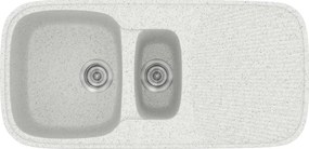 Sanitec Classic 301 (97×50) - Γρανιτένιος νεροχύτης - Granite WHITE