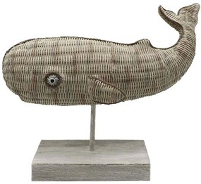 Διακοσμητική Φάλαινα Je Veux 018017 26x12x21cm Natural Πολυρεσίνη