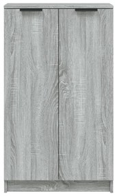 vidaXL Παπουτσοθήκη Γκρι Sonoma 59x35x100 εκ. από Επεξεργασμένο Ξύλο