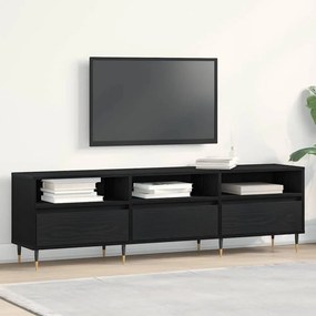 vidaXL Ντουλάπι TV 150 x 30 x 44,5 εκ. Μαύρη Οξυά Επεξεργασμένο Ξύλο