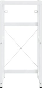 vidaXL Έπιπλο Μπάνιου Λευκό 40 x 38 x 83 εκ. Σιδερένιο