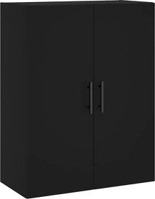 vidaXL Ντουλάπι Τοίχου Μαύρο 69,5 x 34 x 90 εκ.