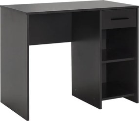 Γραφείο εργασίας Concept Megapap χρώμα ανθρακί 90x52x75εκ.