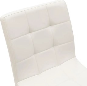 Καρέκλα Cian II PU λευκό-φυσικό πόδι 43x56x81 εκ.