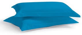Μαξιλαροθήκες Satin Plain (Σετ 2τμχ) Turquoise Aslanis Home 50Χ70 100% Cotton Satin