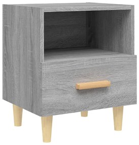 vidaXL Κομοδίνο Γκρι Sonoma 40 x 35 x 47 εκ.