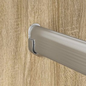 vidaXL Ράβδος Ντουλάπας 12 pcs Ασημί 764 x 15 x 29 mm