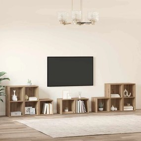 vidaXL ΣΕΤ ΒΑΘΜΟΛΟΓΗΣΗΣ ΤΗΛΕΟΡΑΣΗΣ 8 pcs Artisan Oak