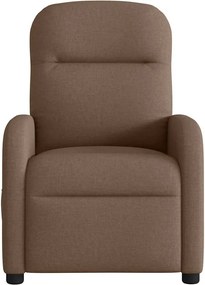 vidaXL Πολυθρόνα Μασάζ Ανακλινόμενη Καφέ Υφασμάτινη