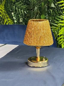 Stewehome Μοντέρνα Πλεκτή Λάμπα LED Ασύρματη 14x21x21 cm