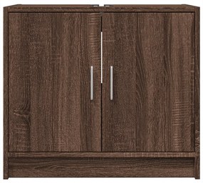 vidaXL Ντουλάπι Νιπτήρα Καφέ δρυς 63x29x55 εκ. Επεξεργασμένο Ξύλο